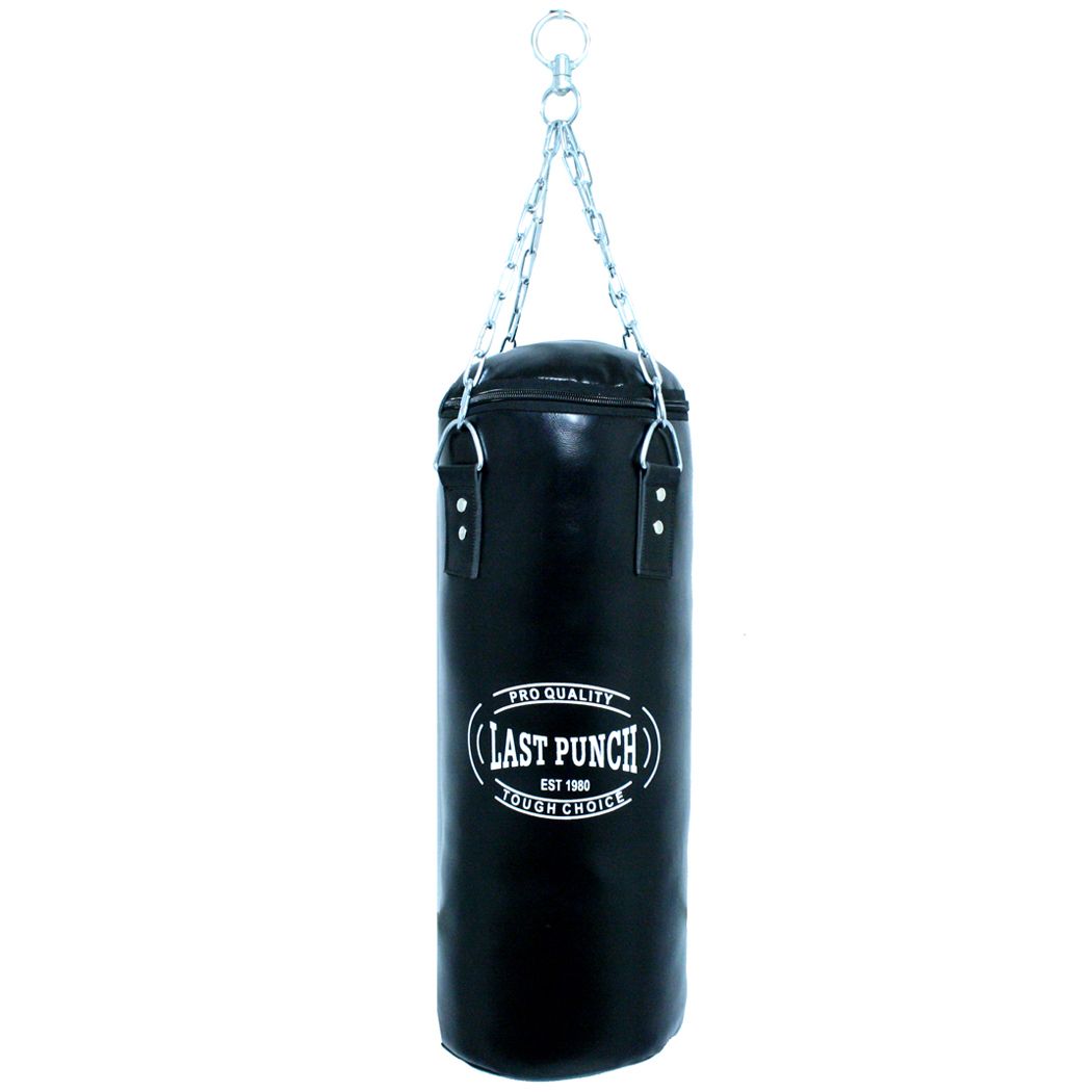 PUNCHING BAG LAST PUNCH HEAVY DUTY BLACK – MEDIUM W/CHAINS