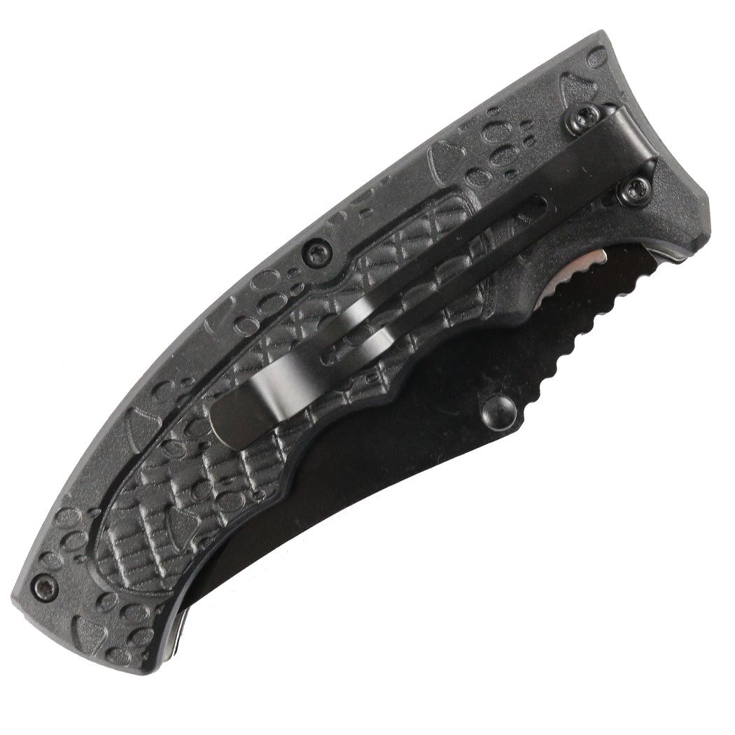 NAVAJA HUNTDOWN 8PL GREY & BLACK HANDLE TIGER PAW