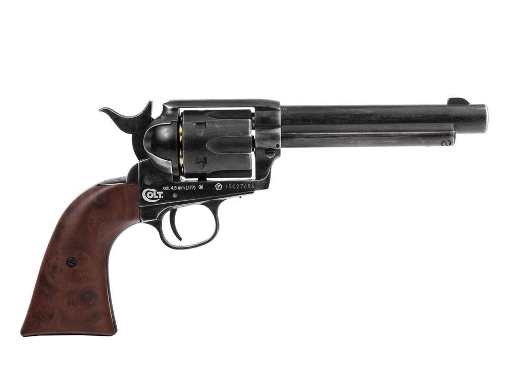 REVOLVER UMAREX PEACEMARKER COLT SINGLE ACTION 4.5MM BB – ANTIQUE FINISH - vista 2
