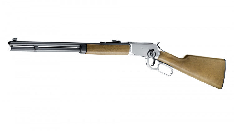 RIFLE UMAREX LEGENDS COWBOY LEVER ACTION SYNTHETIC WOOD STOCK CO2 BB .177 – SILVER - vista 2