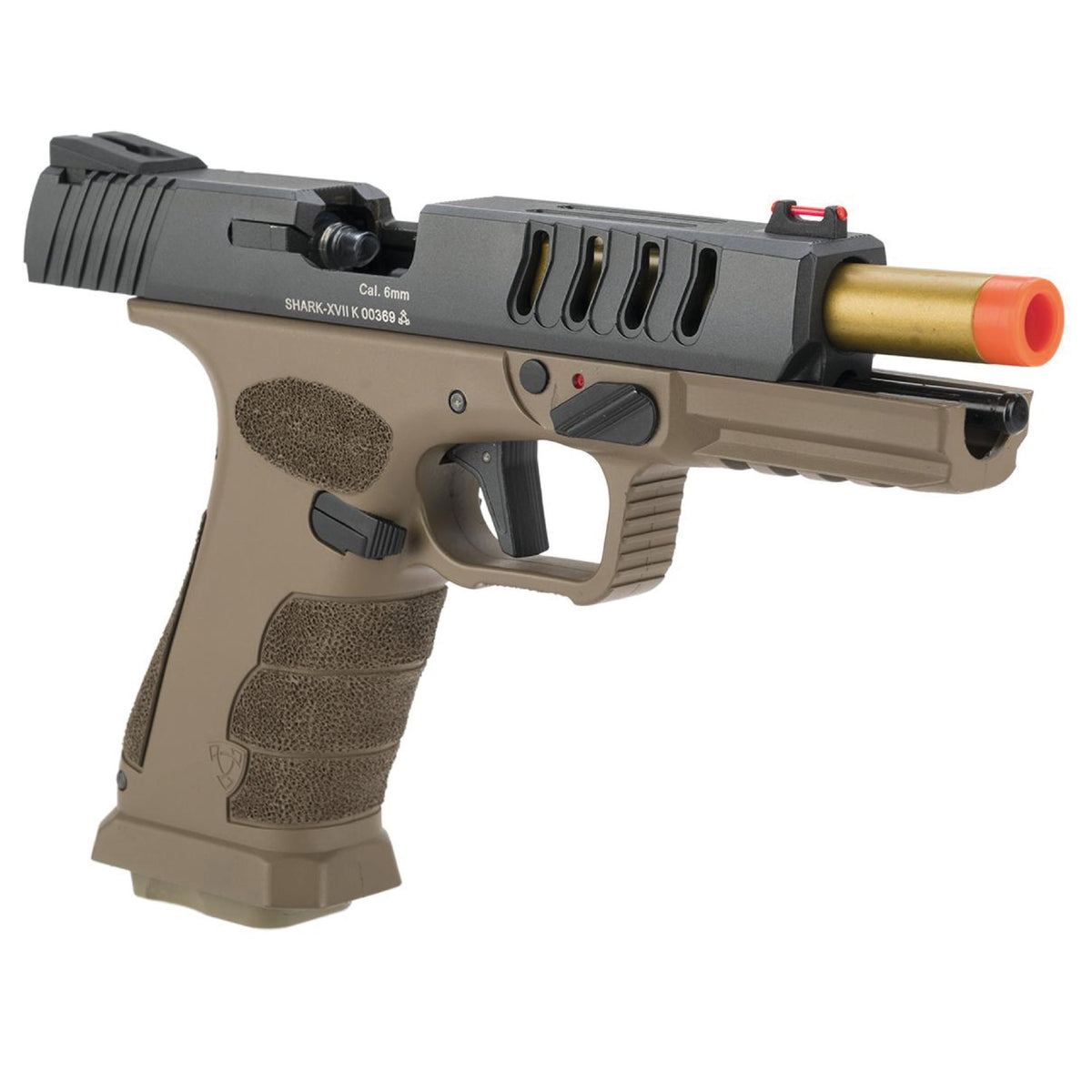 PISTOLA AIRSOFT APS XTP SHARK FULL AUTOMATIC SELECT FIRE CO2 GBB - vista 3