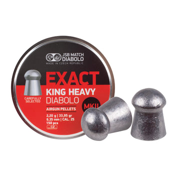 DIABOLOS JSB KING HEAVY .25 MKII X 150 (33.95GR)