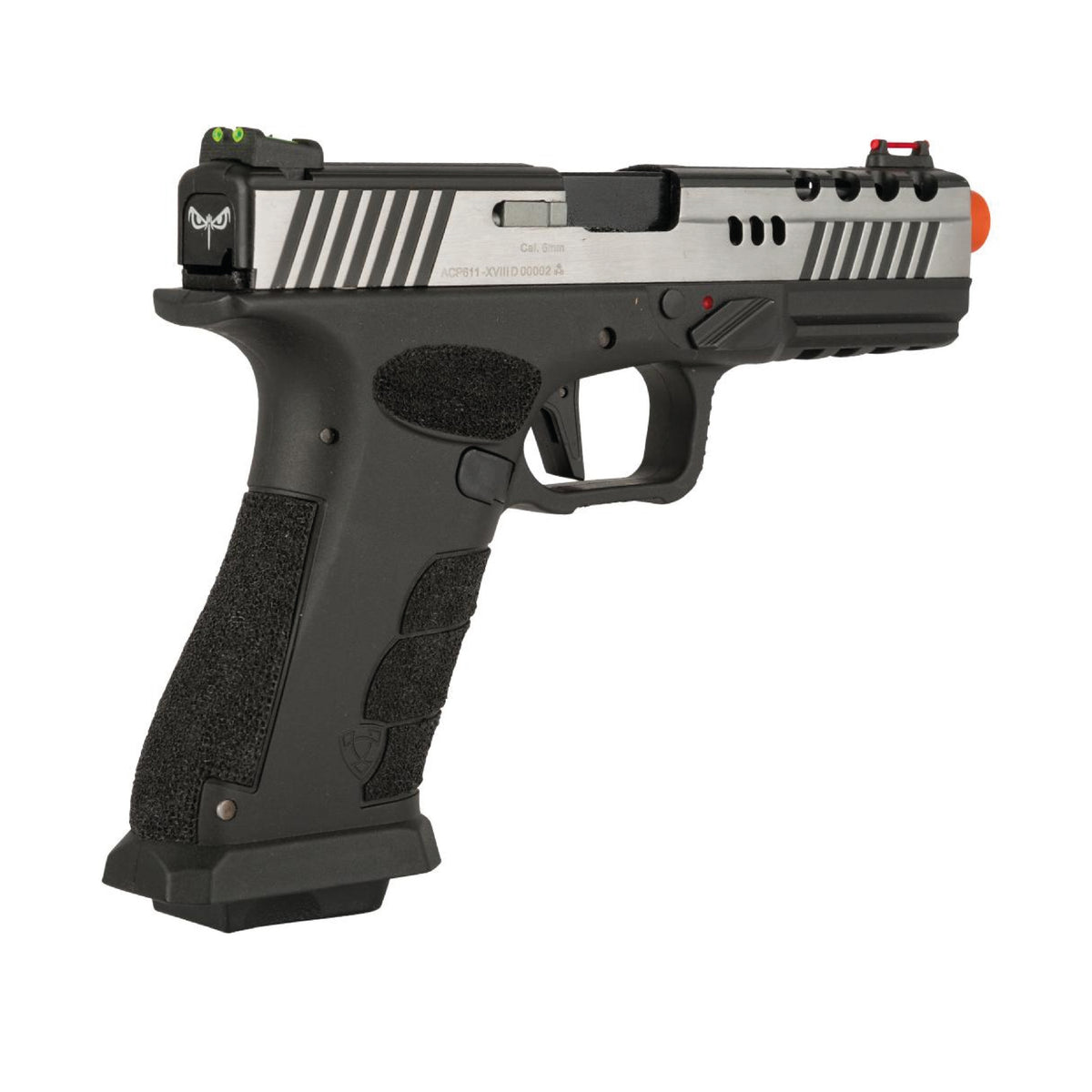 PISTOLA AIRSOFT APS XTP DRAGONFLY X CO2 GBB POLISHED - vista 3