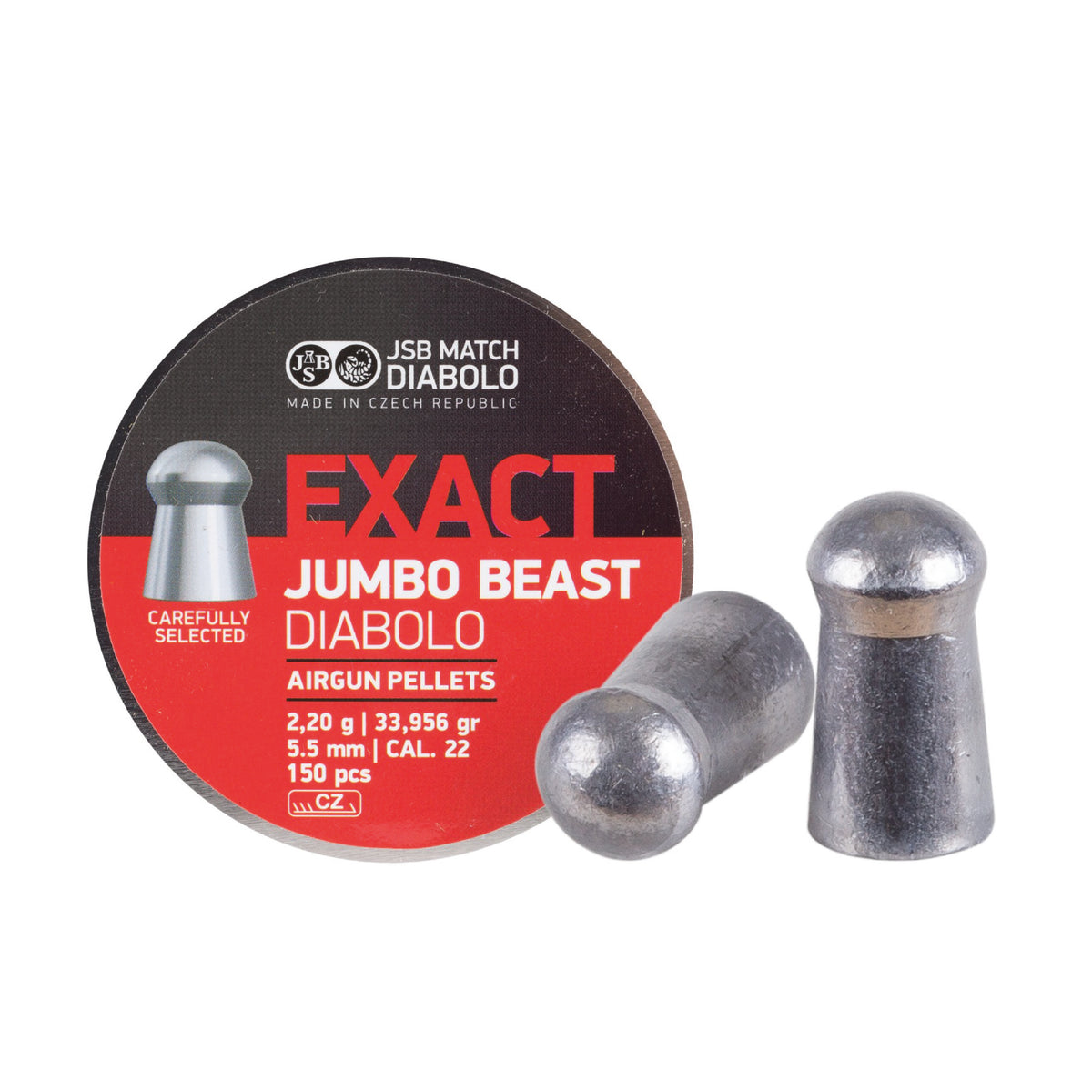 DIABOLOS JSB BEAST JUMBO .22 X 150 DOMED (34GR)