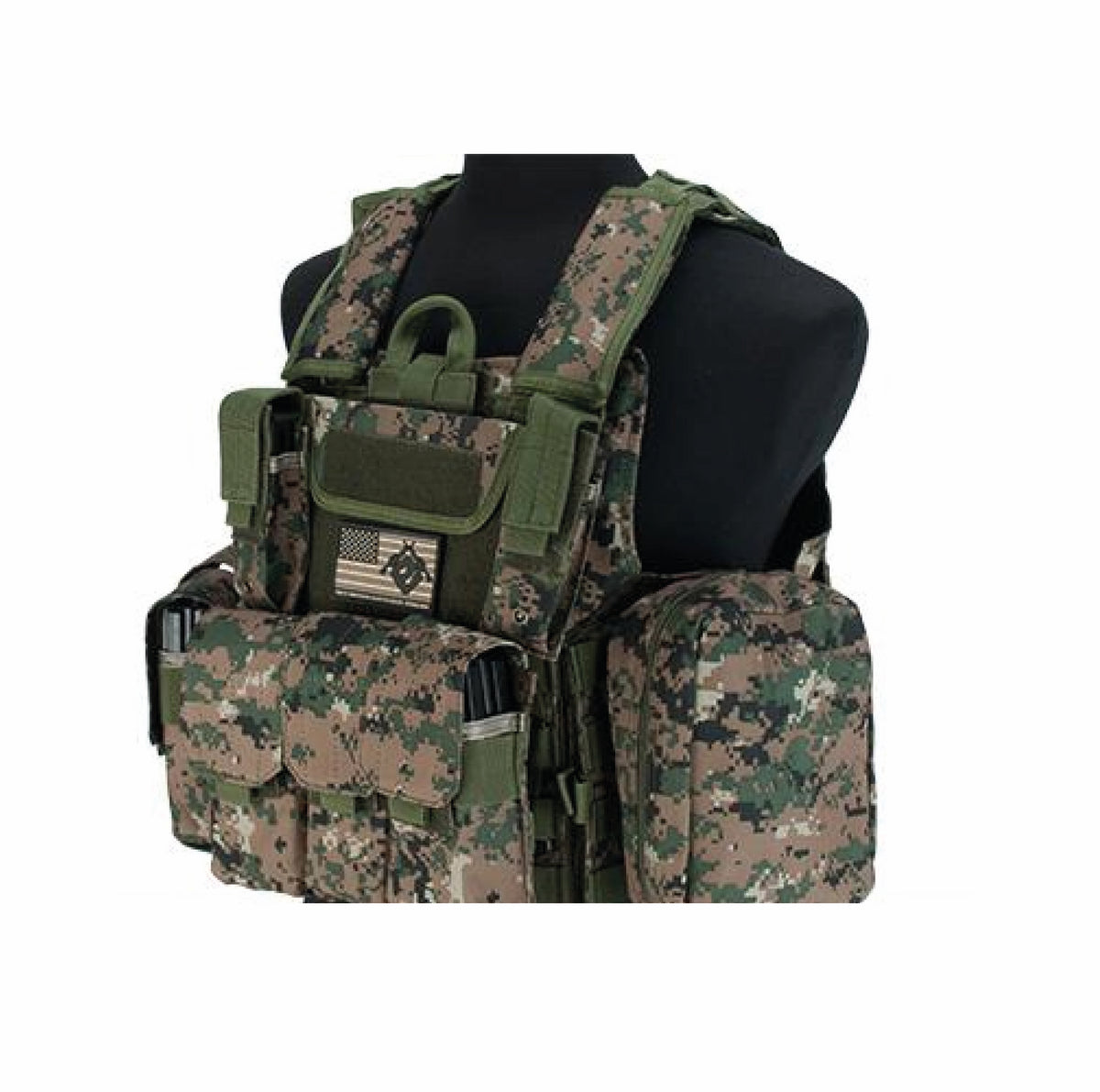 TACTICAL VEST MATRIX USMC STYLE CIRAS TYPE FORCE RECON – DIGITAL WOODLAND