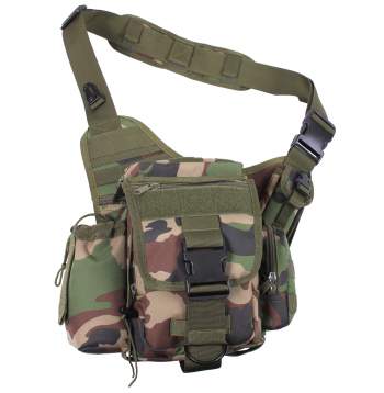 ROTHCO ADVANCED TACTICAL BAG WOODLAND CAMO 600D POLYESTER