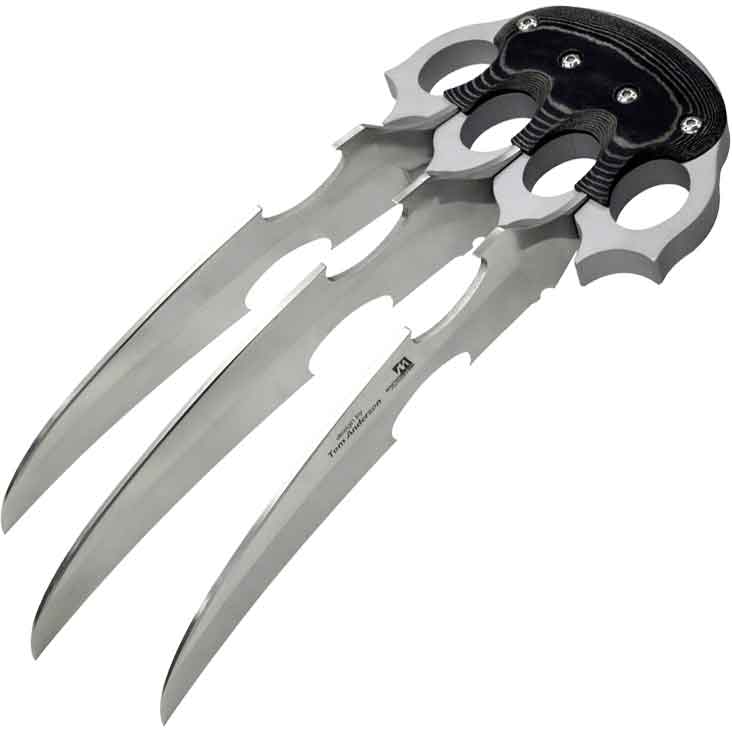 JAGUAR PANTERA DAGGER HAND CLAW KNIFE WHIT PLAQUE
