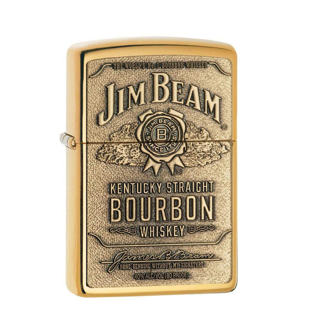 ZIPPO HP BRASS JIM BEAM BRASS EMBLEM