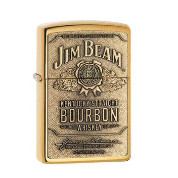 ZIPPO HP BRASS JIM BEAM BRASS EMBLEM