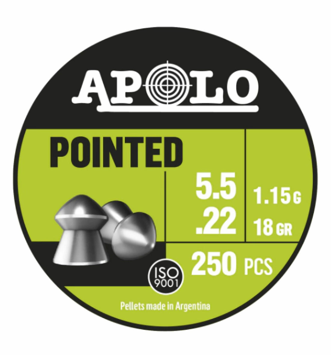 DIABOLOS APOLO POINTED CAL.  .22X 250