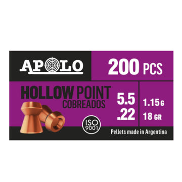 DIABOLOS APOLO APOLO HOLLOW  POINT COBREADO CAL. .22X200