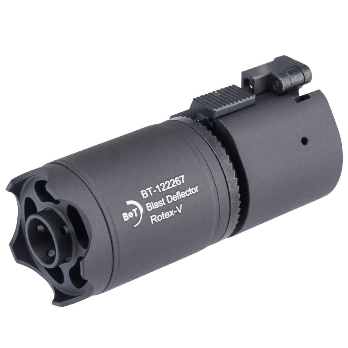 ASG B&T LICENSED ROTEX-V QD MOCK BLAST DEFLECTOR- BLACK - vista 4