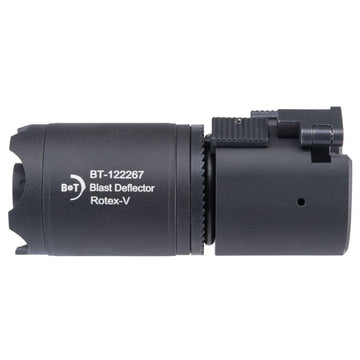 ASG B&T LICENSED ROTEX-V QD MOCK BLAST DEFLECTOR- BLACK