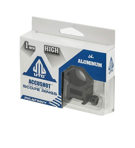 ANILLOS UTG 1PL MAX STRENGTH QUICK LOCK, HIGH PROFILE, WEAVER/PICATINNY 2PCS