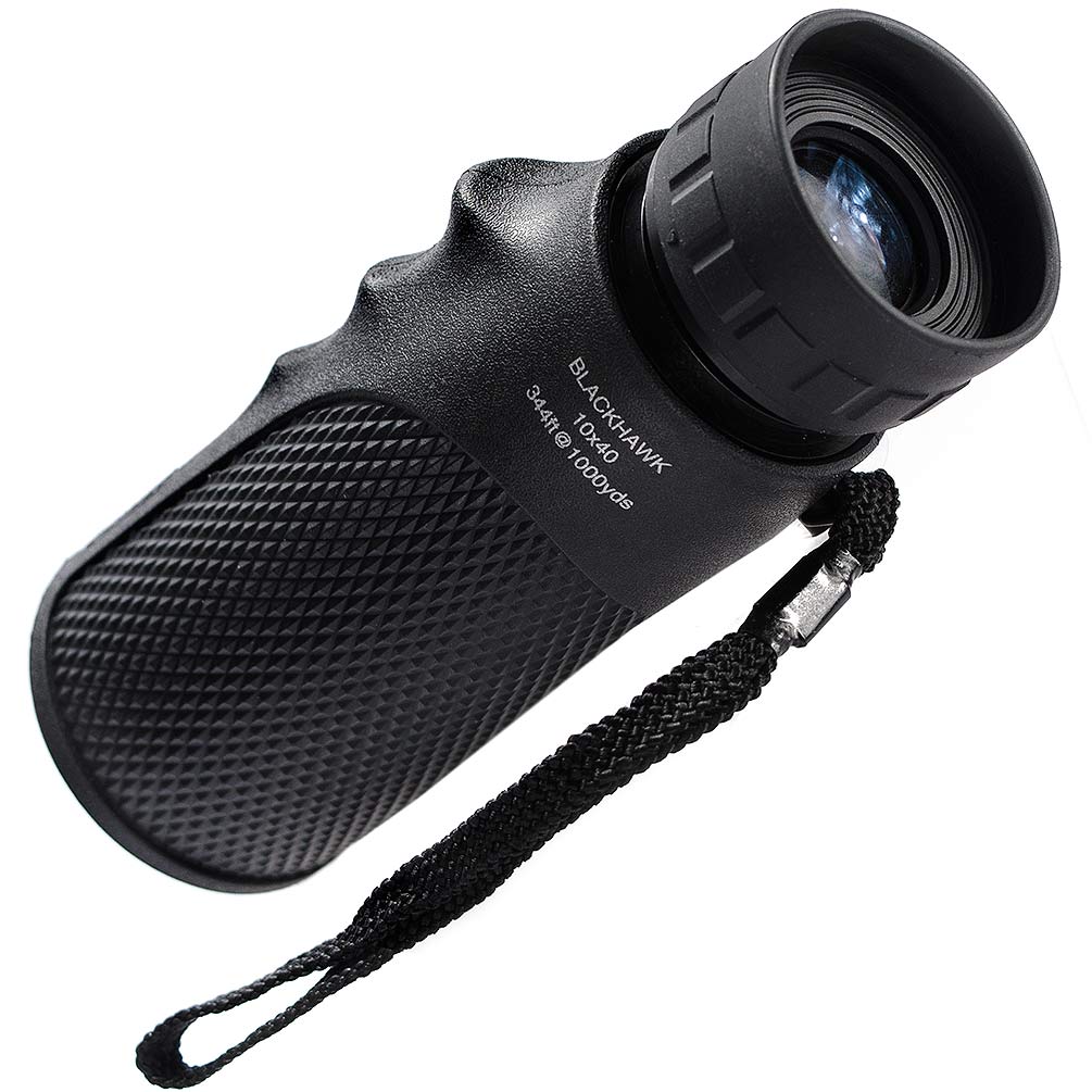 MONOCULAR BARSKA 10X40 WATERPROOF BLACKHAWK – GREEN LENS - vista 5