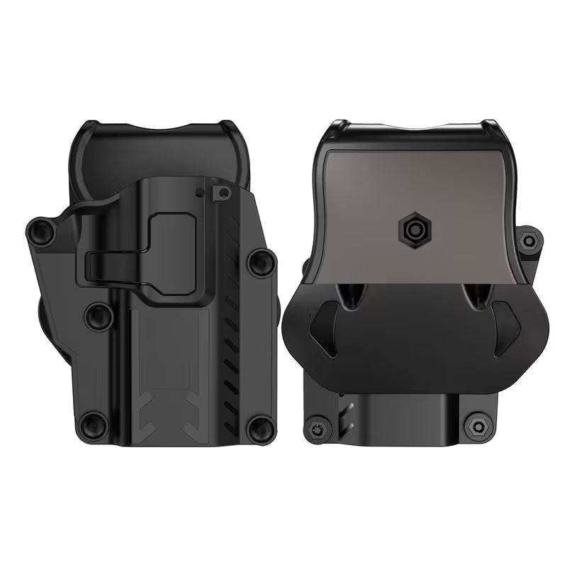 Funda táctica universal para diestros con función de liberación rápida, apta para G17, 1911, 92FS, M9, CZ 75, etc
