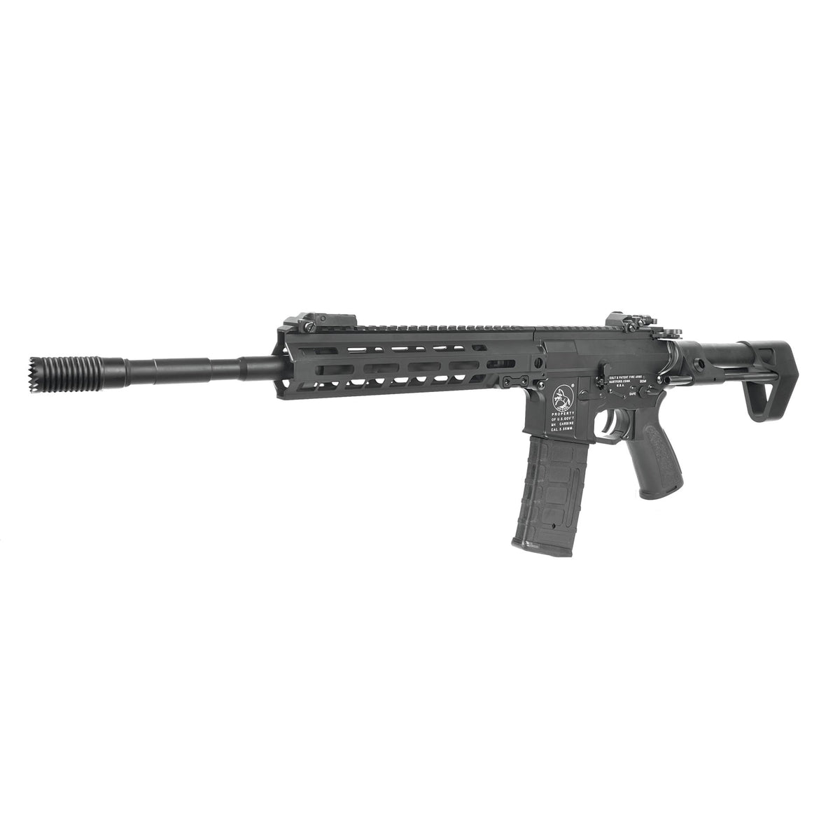 RIFLE AIRSOFT DOUBLE BELL M4 PDW FULL METAL 30PL AEG – BLACK - vista 2