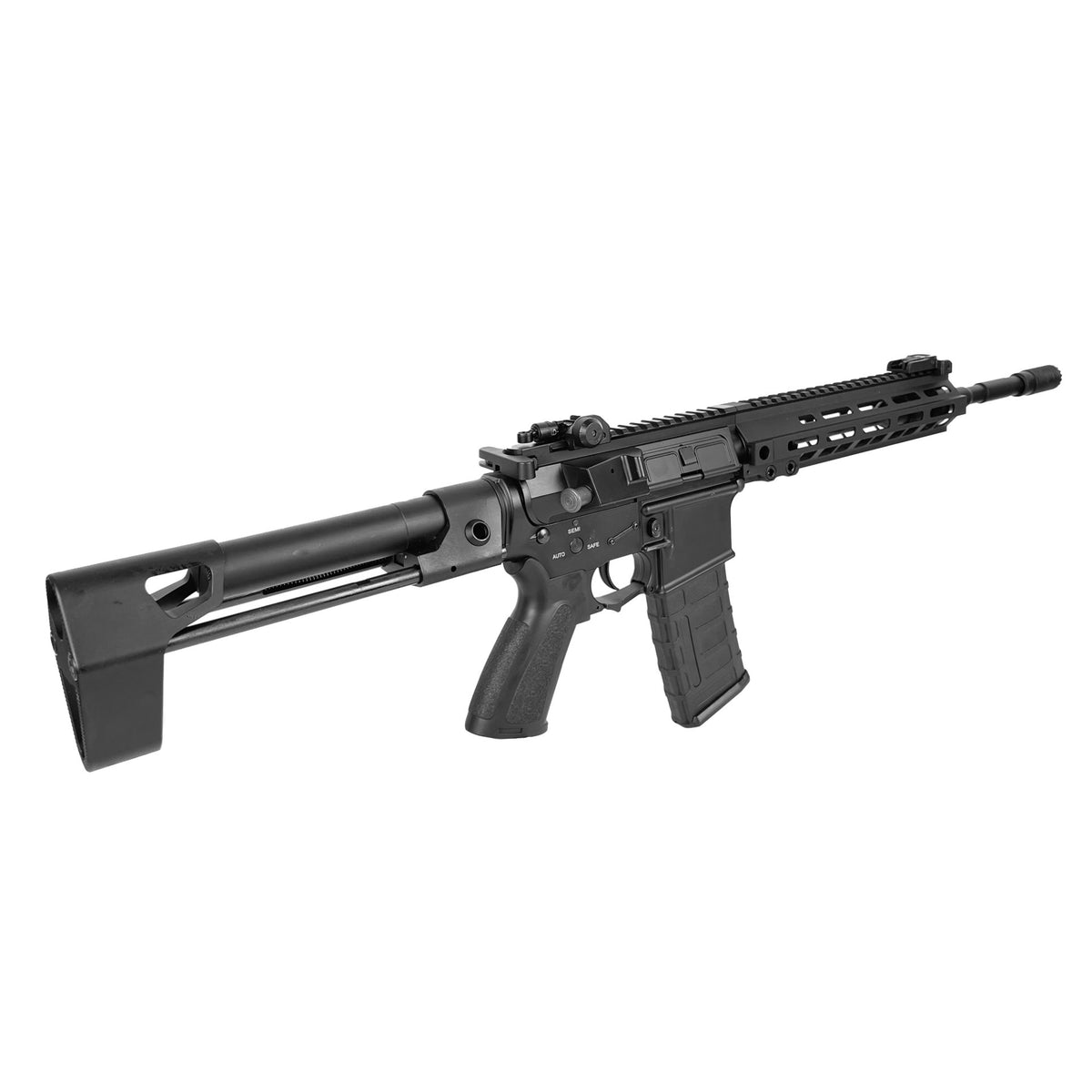RIFLE AIRSOFT DOUBLE BELL M4 PDW FULL METAL 30PL AEG – BLACK - vista 3