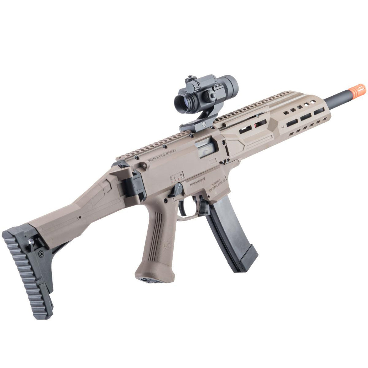 RIFLE AIRSOFT ASG CZ SCORPION EVO 3 A1 – DARK EARTH - vista 2