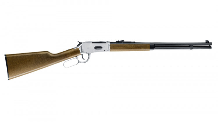 RIFLE UMAREX LEGENDS COWBOY LEVER ACTION SYNTHETIC WOOD STOCK CO2 BB .177 – SILVER - vista 3