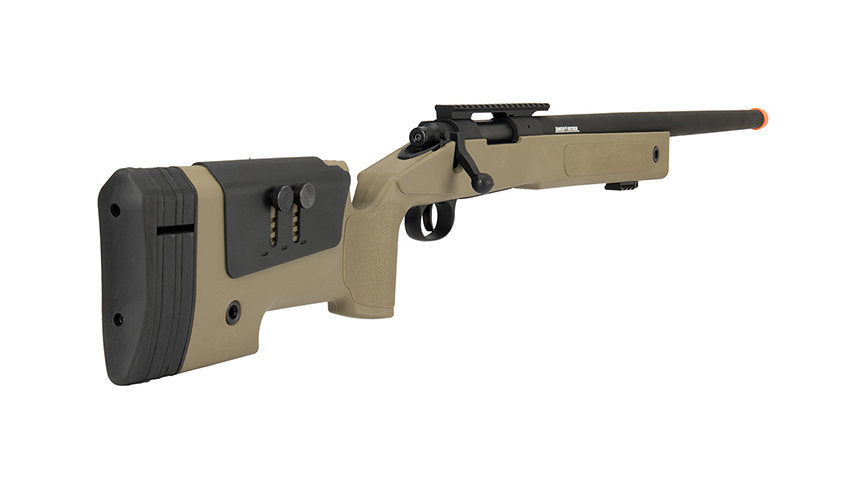 RIFLE AIRSOFT ASG S&T M40A3 BOLT ACTION SNIPER RESORTE – TAN - vista 4