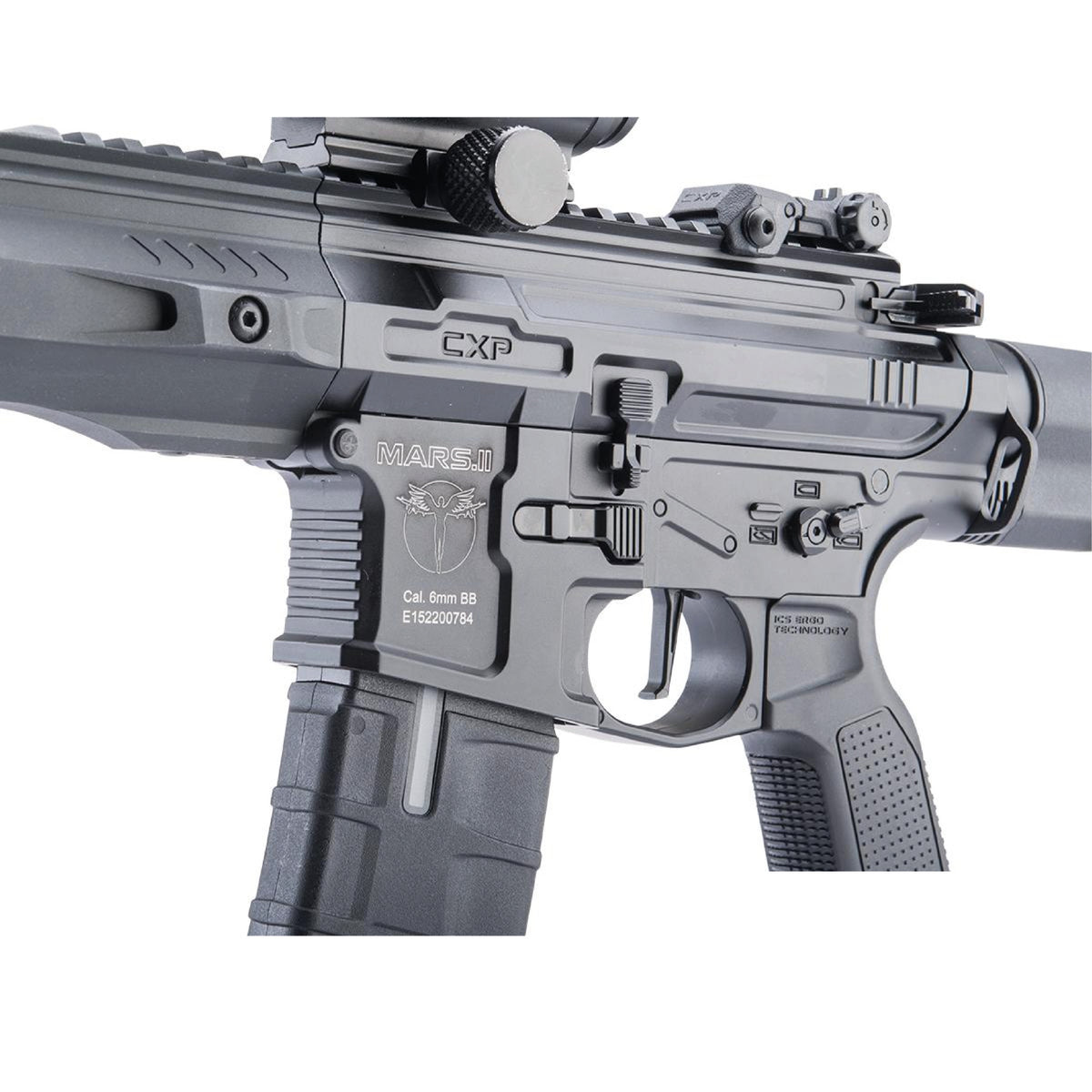 RIFLE AIRSOFT ICS CXP-MARS II DMR M4 EBB AEG W/ INTEGRATED MOSFET - vista 3