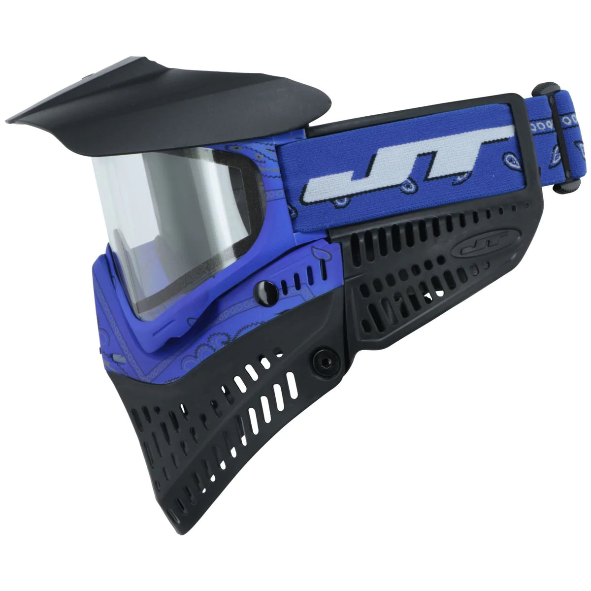 MASCARA JT SPECTRA PROFLEX LE BANDANA BLUE W/ CLEAR + SMOKE LENS THERMAL - vista 3