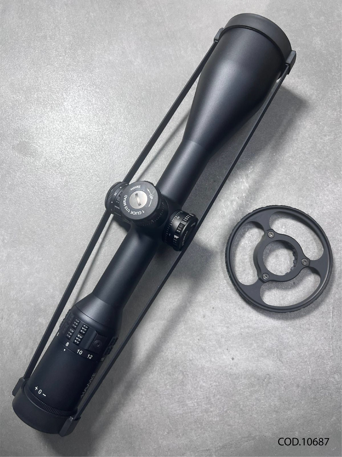 MIRA HAWKE SIDEWINDER 30 FFP 6-24X56, ILLUMINATED HALF MIL RETICLE 30MM TUBE - vista 3
