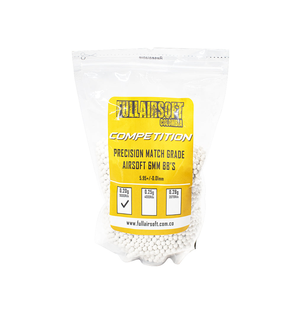 BOLSAS DE BBS FULL AIRSOFT COMPETITION 0.20G X5000