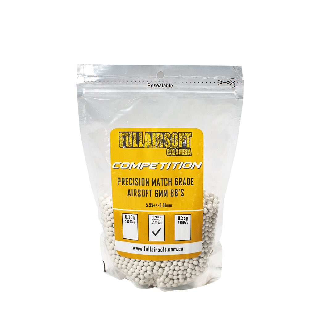 BOLSAS DE BBS FULL AIRSOFT COMPETITION 0.25G X4000
