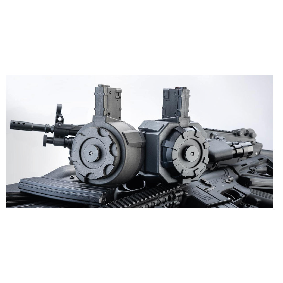 MAGAZINE AIRSOFT 1500RD THUNDERSTORM ELECTRIC WINDING DRUM – BLACK (PID: 68416)