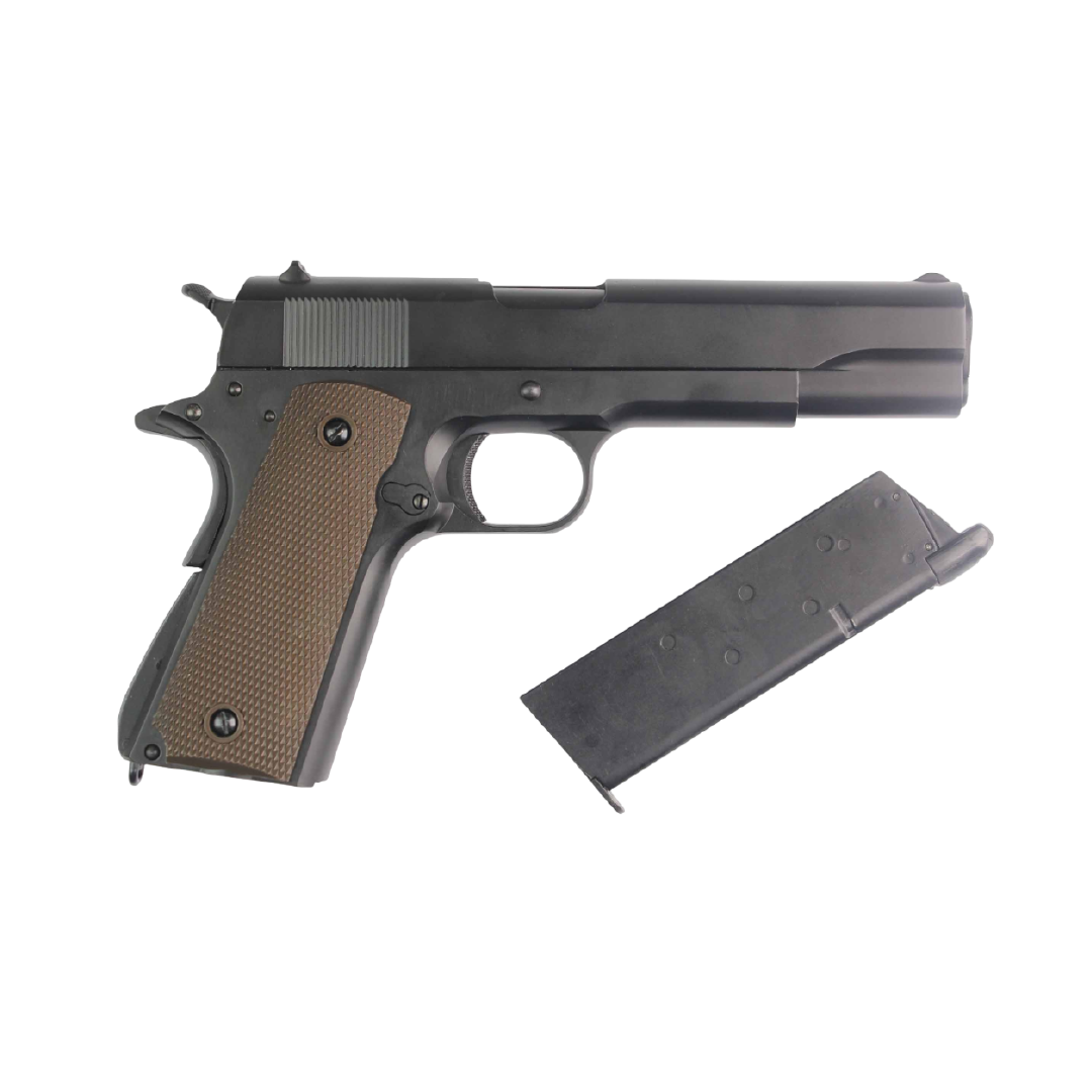 PISTOLA AIRSOFT DOUBLE BELL 1911 FULL METAL GBB GREEN GAS - vista 3