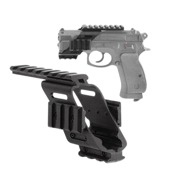 G17 MOUNTED RAIL (NYLON) DOUBLE BELL BLACK