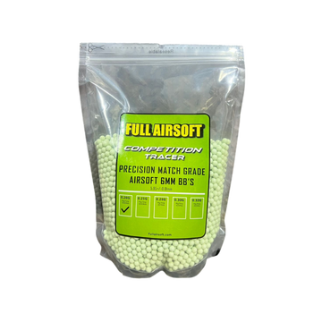 BOLSA DE BBS TRACER FULL AIRSOFT COMPETITION 0.20G 1KG/BAG LIGHT GREEN