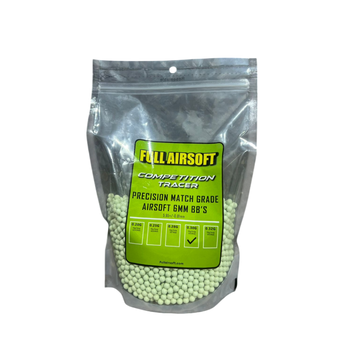 BOLSA DE BBS TRACER FULL AIRSOFT COMPETITION 0.30G 1KG/BAG LIGHT GREEN