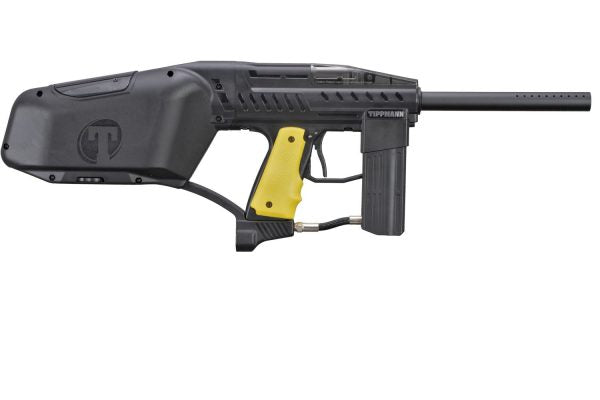 MARCADORA TIPPMANN RAIDER RENTAL BLACK W/ YELLOW GRIP PANEL - vista 3