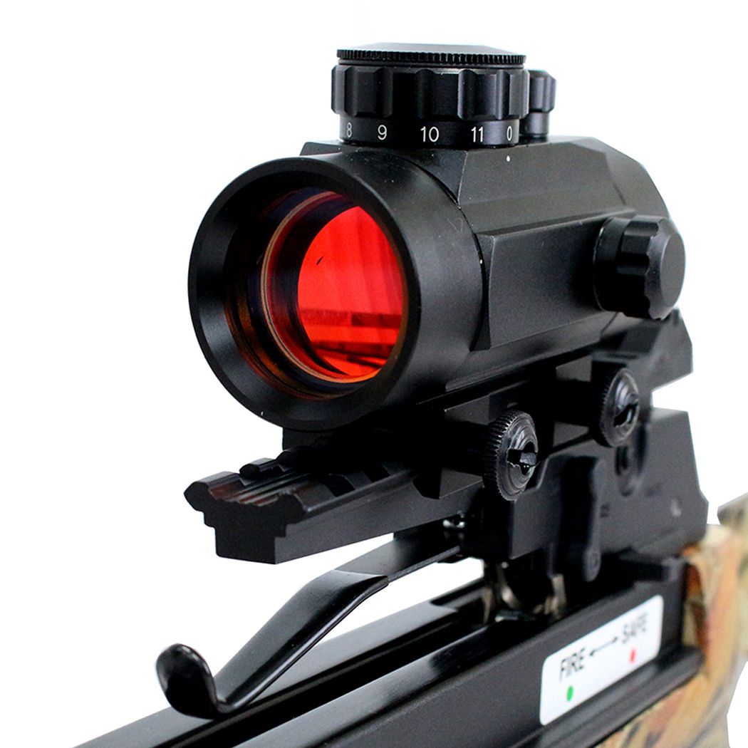 CROSSBOW MANKUNG 180 LBS – CAMO W/ RED DOT SCOPE - vista 4