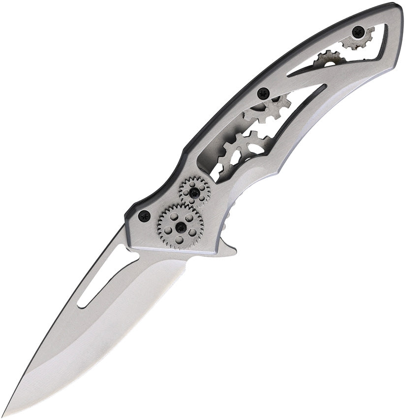 NAVAJA STEAMPUNK FRAME LOCK SILVER