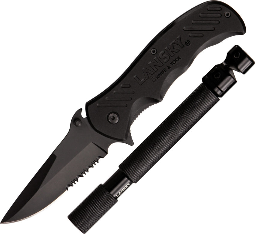 TACTICAL PACK LANSKY (CUCHILLO+AFILADOR) (LS09782)