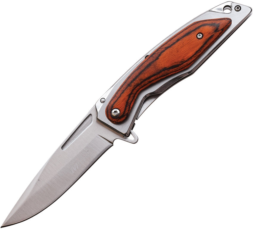 NAVAJA WOOD FRAME LOCK A/O STAINLESS HANDLE