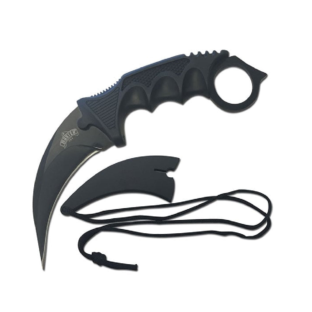 KARAMBIT 7.5 INCH FIXED BLADE TACTICAL NECK DEFENSE KNIFE