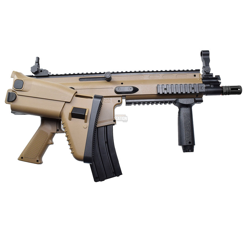 RIFLE AIRSOFT FN HERSTAL SCAR-L FULL SIZE AEG BY CYBERGUN – TAN