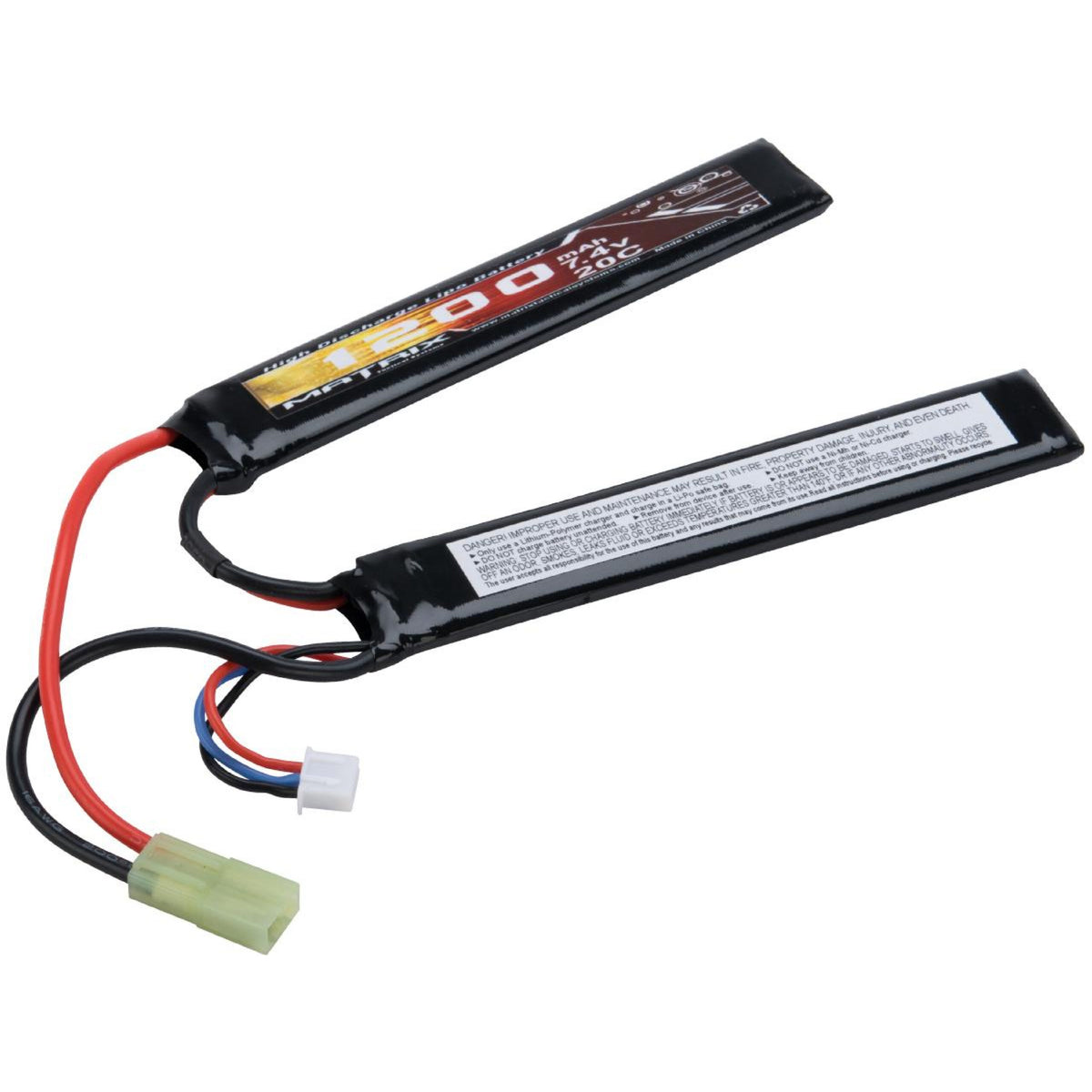 BATERIA AIRSOFT MATRIX HIGH 7.4V BUTTERFLY TYPE LIPO