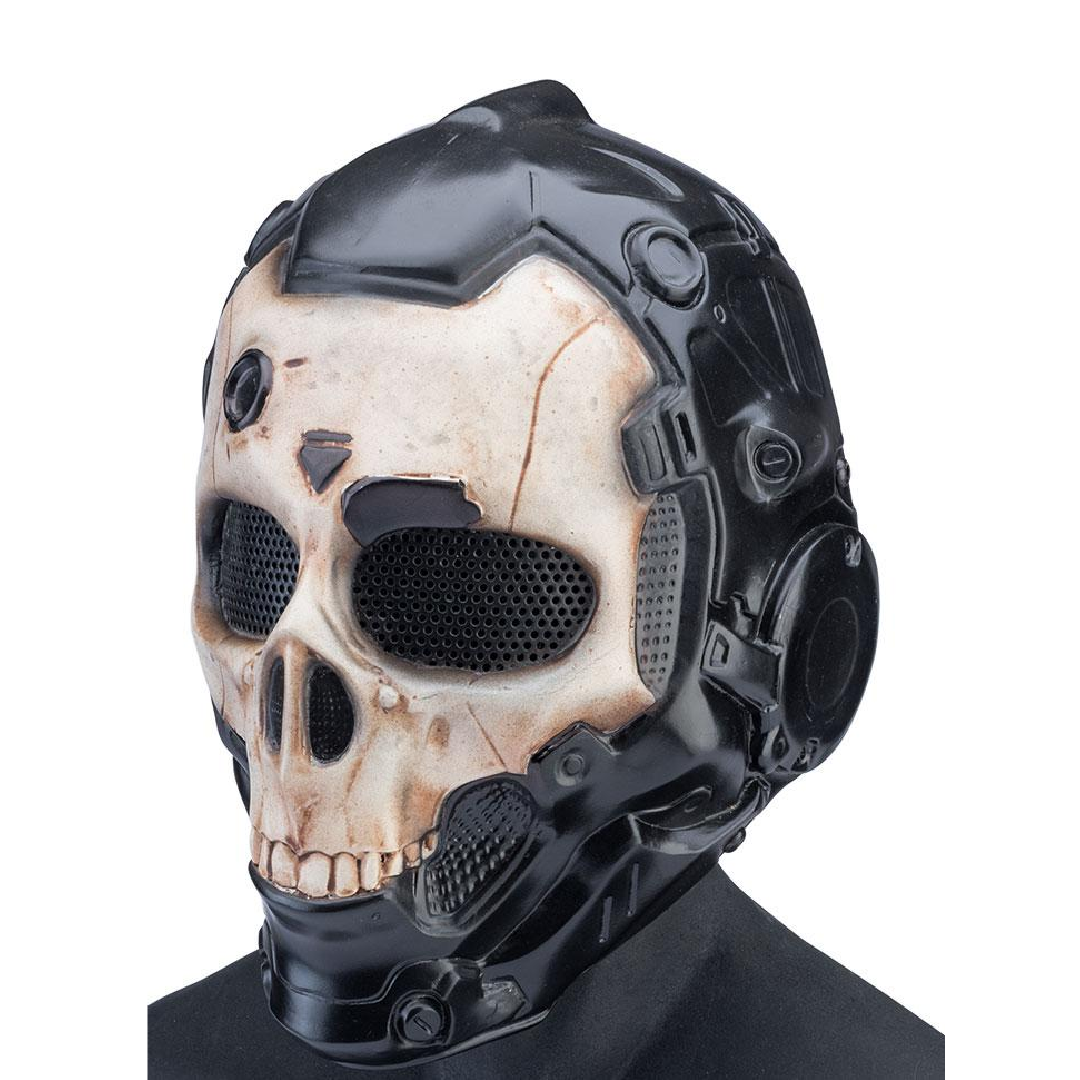 MASCARA FULL FACE FIBERGLASS CYBERSKULL - vista 3