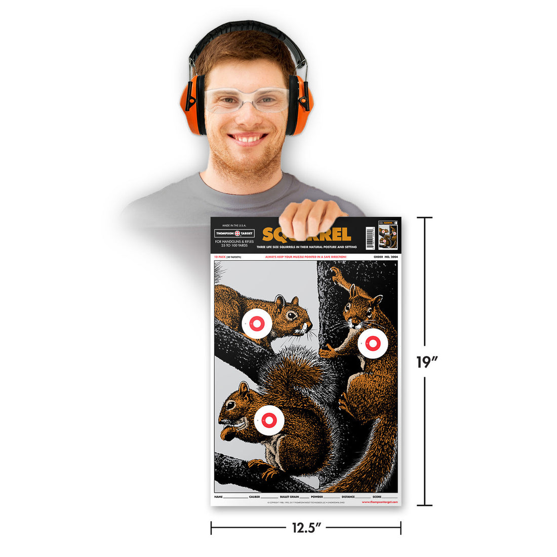 DIANA SQUIRREL 12.5X19 PAPER HUNTING TARGETS (2004)