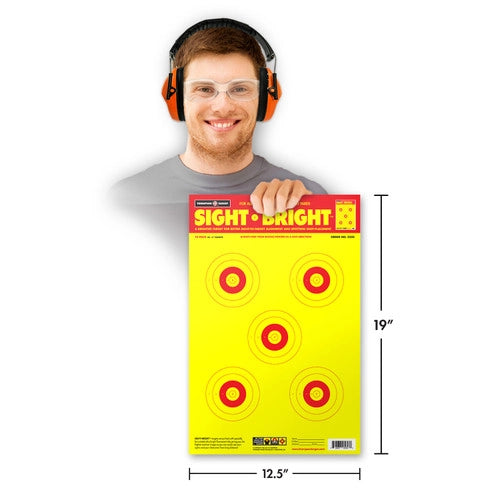 DIANA SIGHT BRIGHT 12.5X19 PAPER SHOOTING TARGETS (2222)