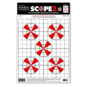 DIANA SCOPE 2 SIGHT-IN 12.5X19 PAPER SHOOTING TARGETS (2333)