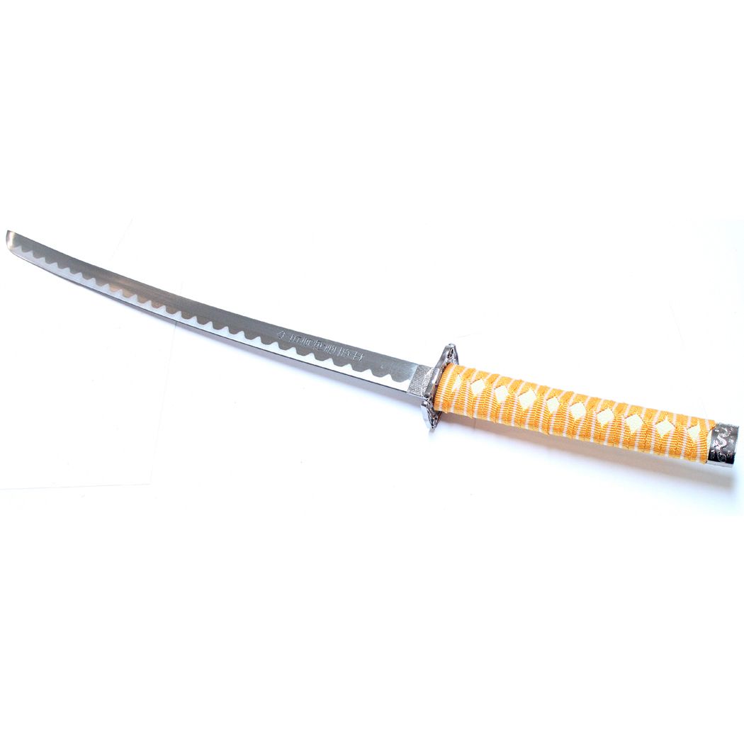 KATANA SWORD SET DRAGON DESIGN SAMURAI 3 PC – YELLOW