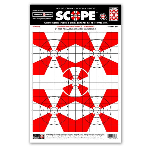 DIANA SCOPE ALIGNMENT/SIGHT-IN 12.5X19 PAPER SHOOTING TARGETS (3333)
