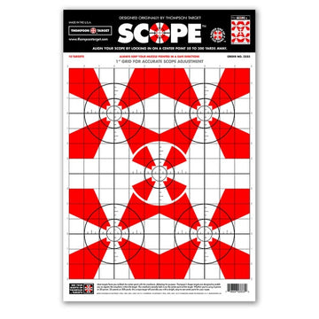 DIANA SCOPE ALIGNMENT/SIGHT-IN 12.5X19 PAPER SHOOTING TARGETS (3333)